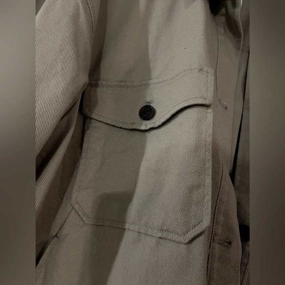 H&M beige heavyweight spring jacket light tan size L - Picture 4 of 13